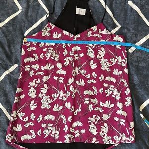 Express Size Small reversible floral/black camisole/tank.